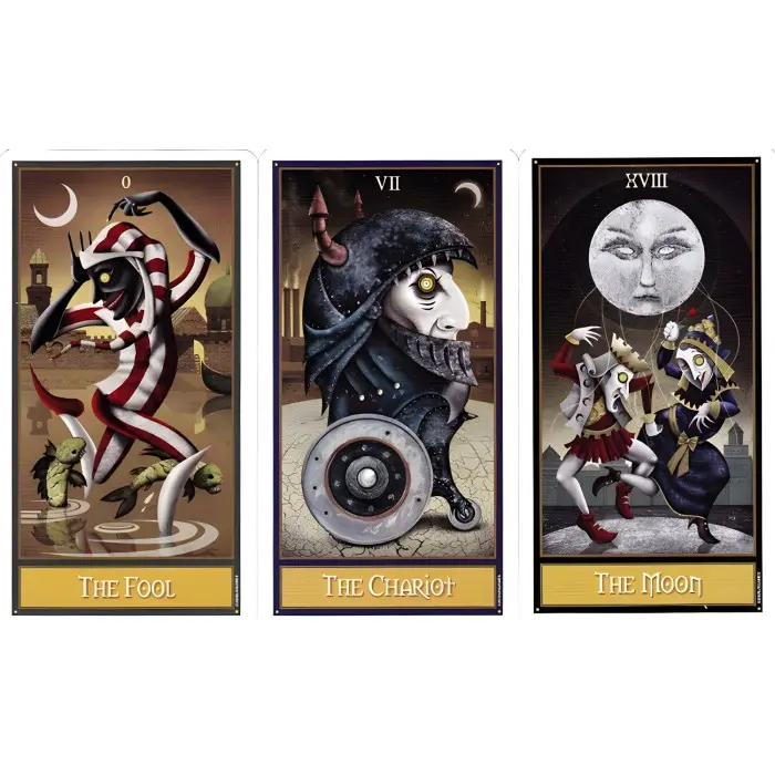 Карти Таро Шаленого Місяця (Deviant Moon tarot) у жерстяній коробочці