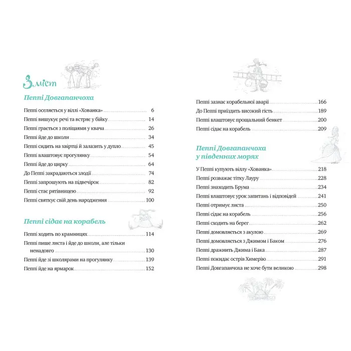 Книга Приключения Пеппи Длинноватохи (зеленая обкл.) - Ліндґрен А. (978-617-8373-39-9)