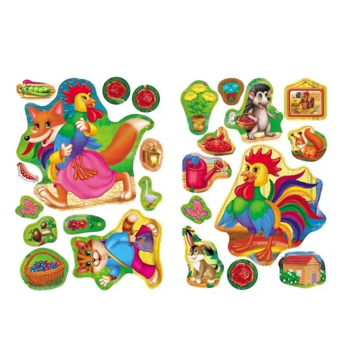 Котик і півник. Казки з наліпками. 24 наліпки (9786178172534)