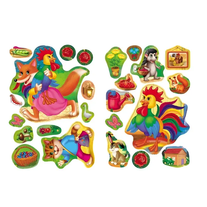 Котик і півник. Казки з наліпками. 24 наліпки (9786178172534)