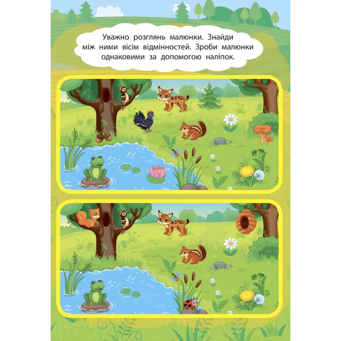 2 метри завдань. Пам’ять та увага. Лісова прогулянка