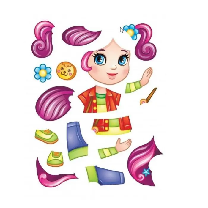 Аплікації дівчаткам. Поліна