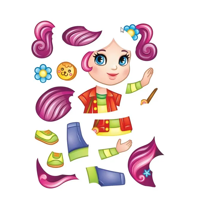 Аплікації дівчаткам. Поліна