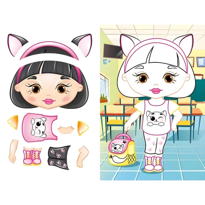 Аплікації для малят. Анастасія дівчинка взимку