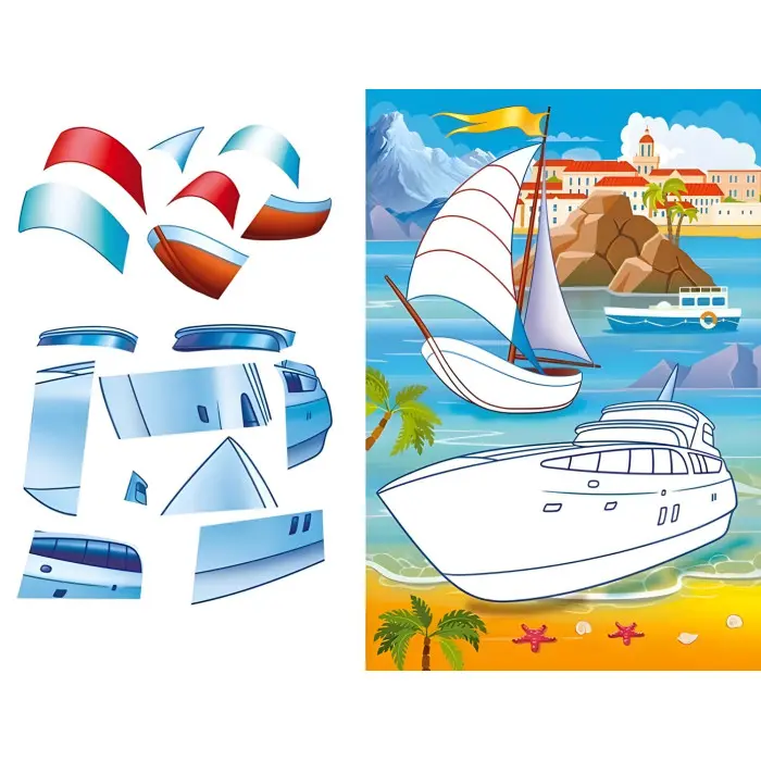 Аплікації для малят. Мотоцикл