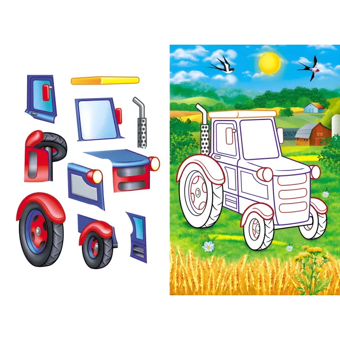 Аплікації для малят трактор (1216674946 )