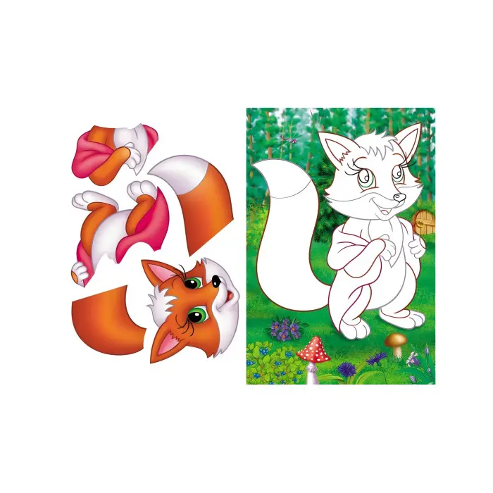 Аплікації для малят вовк