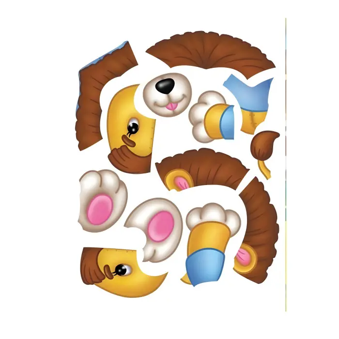 Аплікації Іграшки. Щеня