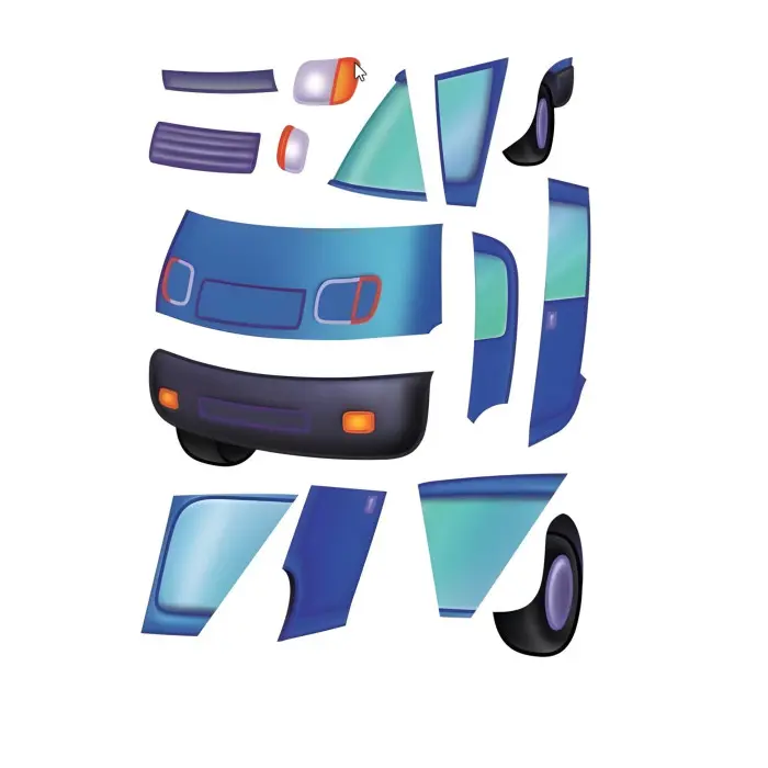 Аплікації Машинки. Бігфут