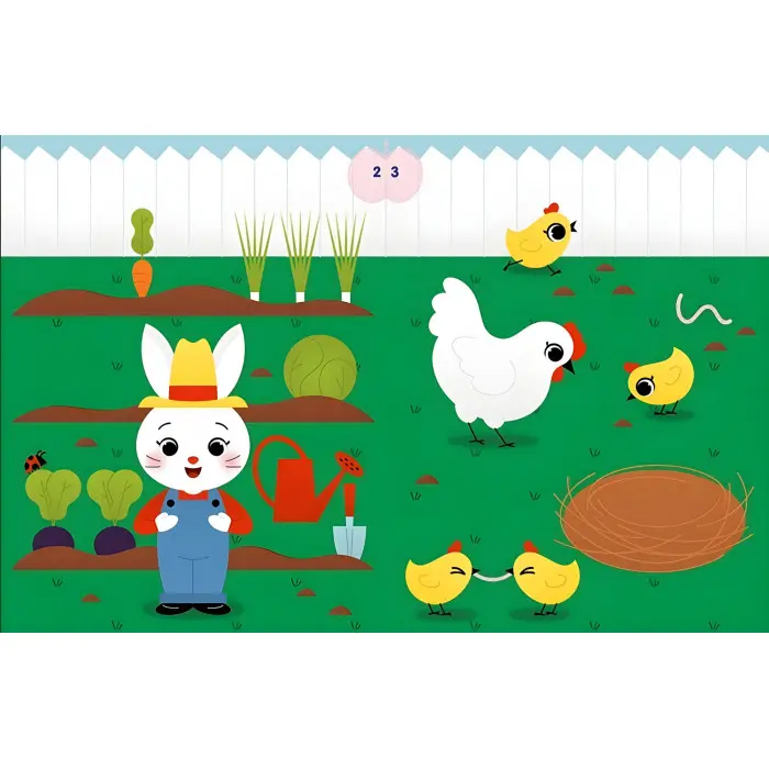 Аплікації наліпками «Ферма» - Творча книжка з наліпками для розвитку малюків (9789667615925)