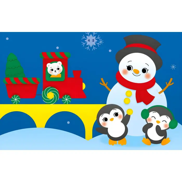 Аплікації наліпками «Сніговичок» - Творча книжка з наліпками для розвитку малюків (9789667514105)