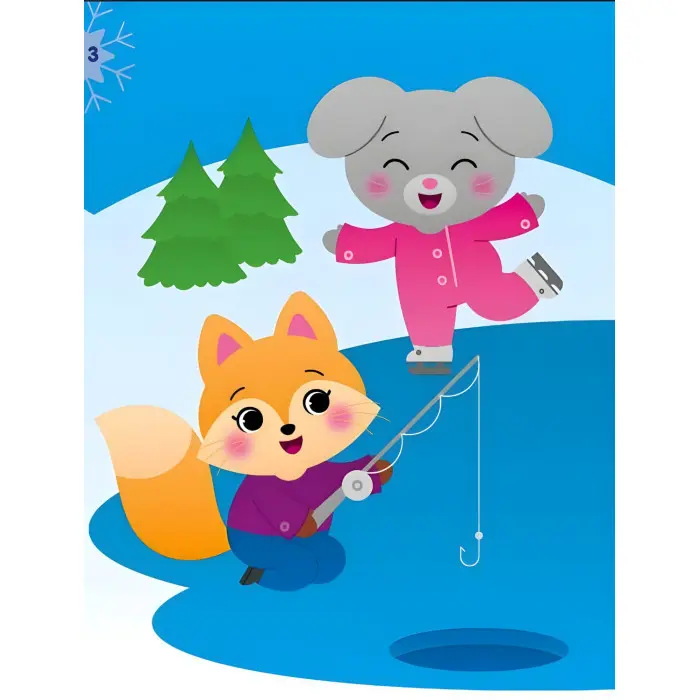 Аплікації наліпками: Єнот (9789667510572) — чудова розвивальна книга з наліпками для дітей