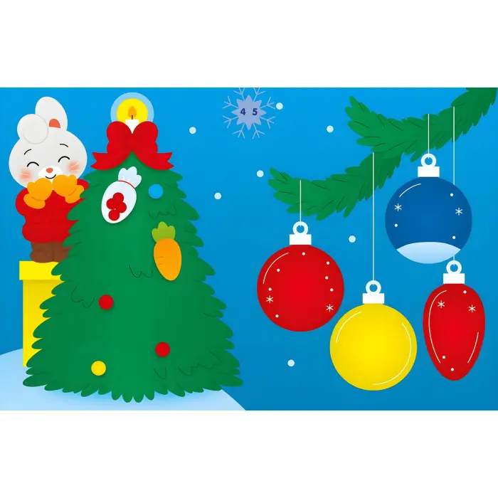 Аплікації наліпками: Зайчик (9789667514075) — яскрава розвивальна книжка для малюків із наліпками