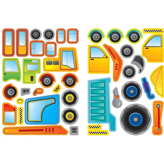 Аплікації-наліпки. Машинки