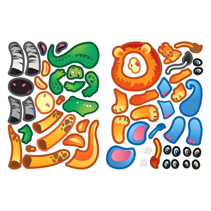 Аплікації-наліпки. Тварини