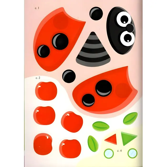 Аплікації з наліпок. Малятам. Збери ціле (м'яка палітурка 4 аркуші з наліпками) (9786178357252)