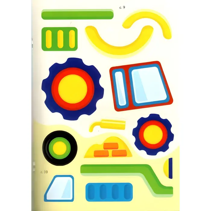 Аплікації з наліпок. ТРАНСПОРТ. Збери ціле (м'яка палітурка 4 аркуші з наліпками)