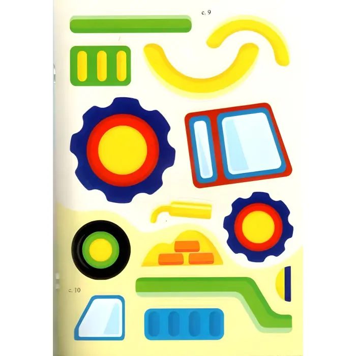 Аплікації з наліпок. ТРАНСПОРТ. Збери ціле (м'яка палітурка 4 аркуші з наліпками)