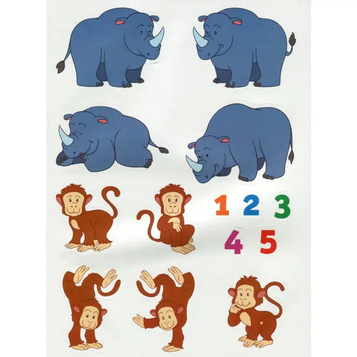 Числа. Розвивальна книжка з наліпками