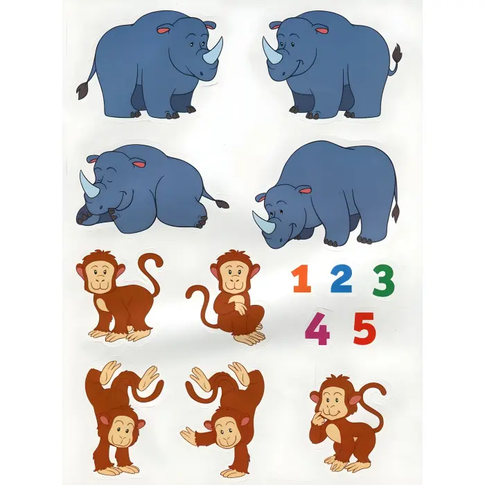 Числа. Розвивальна книжка з наліпками