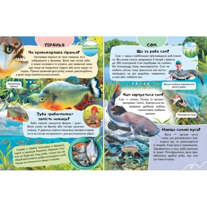 Цікава енциклопедія "Тварини водного світу" Книга для дітей (9786178638313)