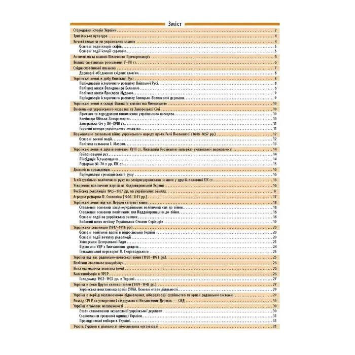 Довідник у таблицях. Історія України. 7–11 класи