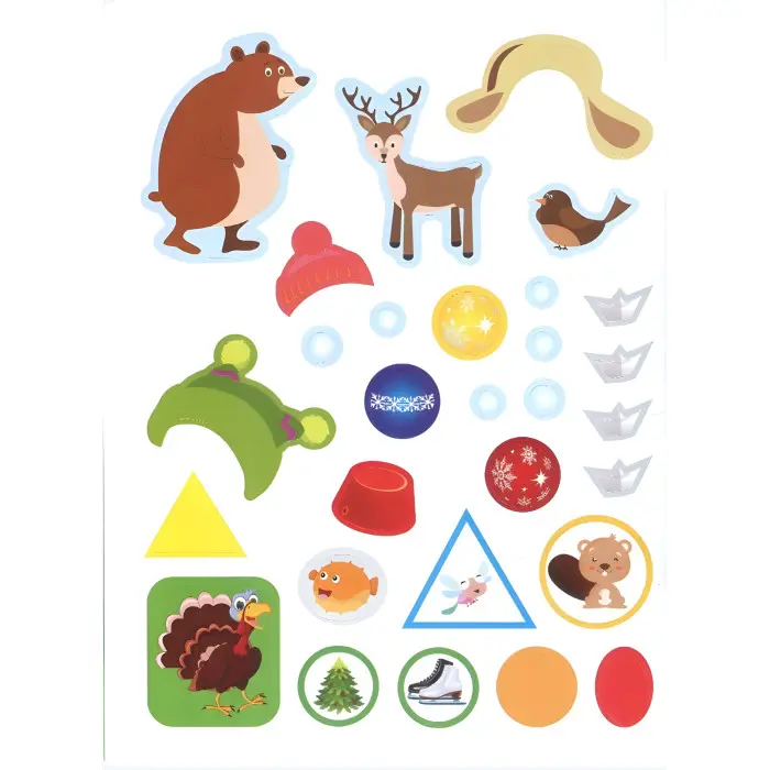 Граючи розвиваємось. Яскраві пори року. Інтерактивна книжка з наліпками