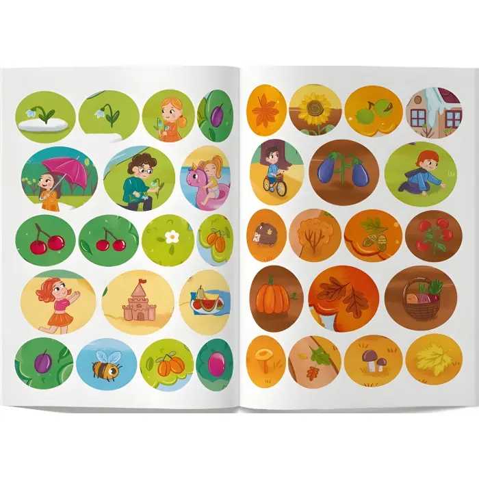 Інтерактивні наліпки. Пори року