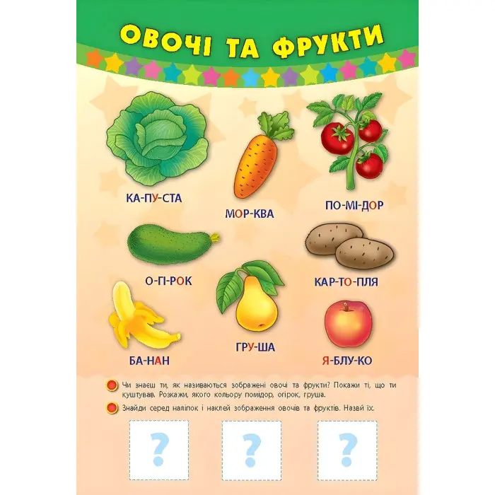 Інтерактивні наочні плакати. Мені 2 роки