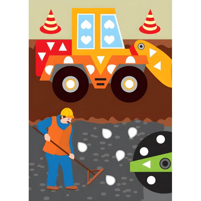 Картинки з мозаїки. Збираю машинки