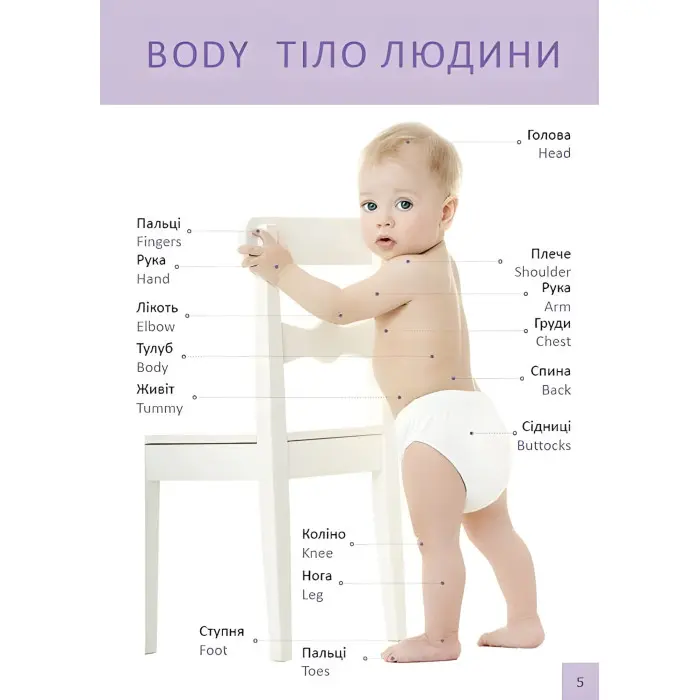Книга для найменших «Перша книга малюка / Baby’s First Book» з яскравими ілюстраціями (9789669353108)