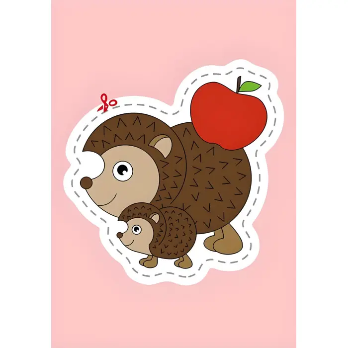 Книга Вирізалки для найменших Тварини та їхні дитинчата (9789667501600)