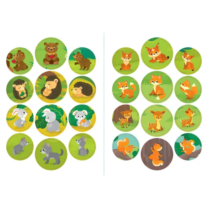 Книга з наклейками Мами й малюки (Ліс) (9789662848724)