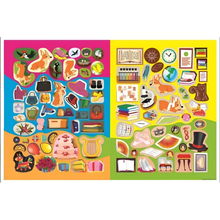 Книга з наклейками.Принцеси. Флорі та Фанні (9786175241912)