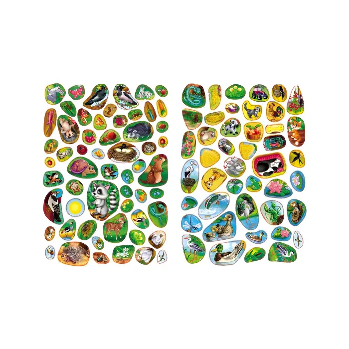 Книга з наклейками Розвивальні наліпки Хто де живе (укр) (9789669138569)