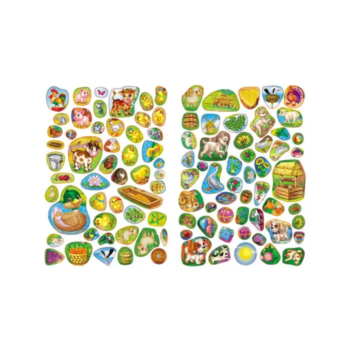 Книга з наклейками Розвивальні наліпки Весела ферма (укр) (9789669138583)