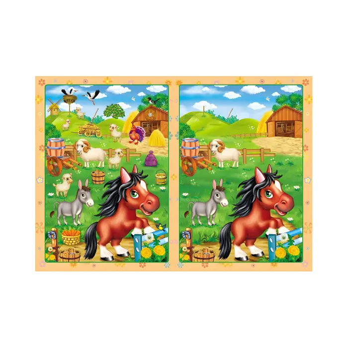 Книга з наклейками Розвивальні наліпки Весела ферма (укр) (9789669138583)