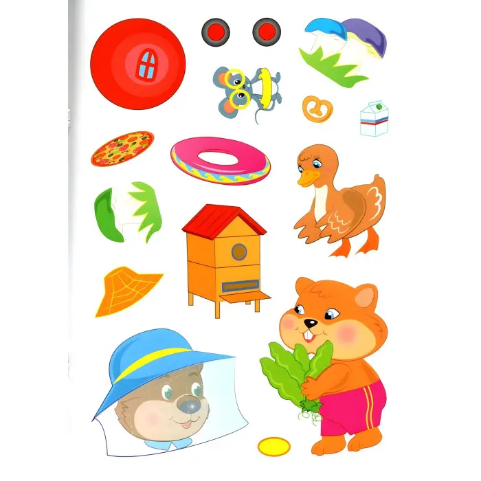 Книга з наклейками Розвивальні завдання для малюків (Бегемот) (9789664660652)