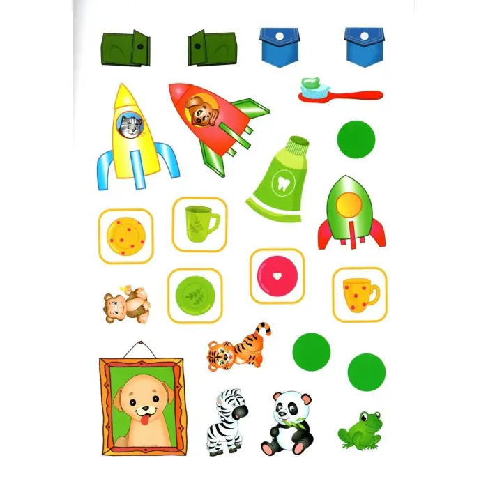 Книга з наклейками Веселі уроки і тести 2+ (Єнот) (9789664661970)