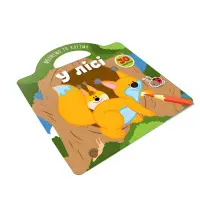 Книга з наліпками Малюємо та клеїмо У лісі (9786178098025)