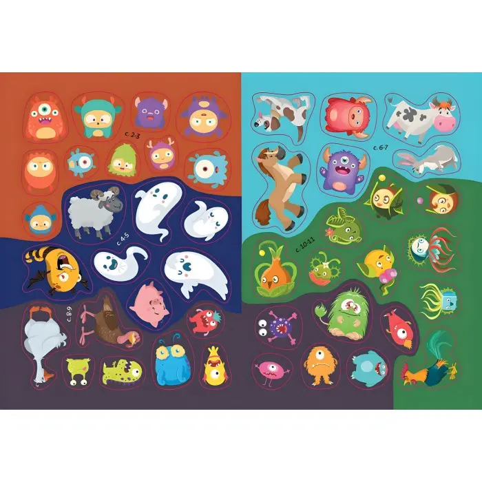 Книга з наліпками Монстрики на фермі (9789669890504)