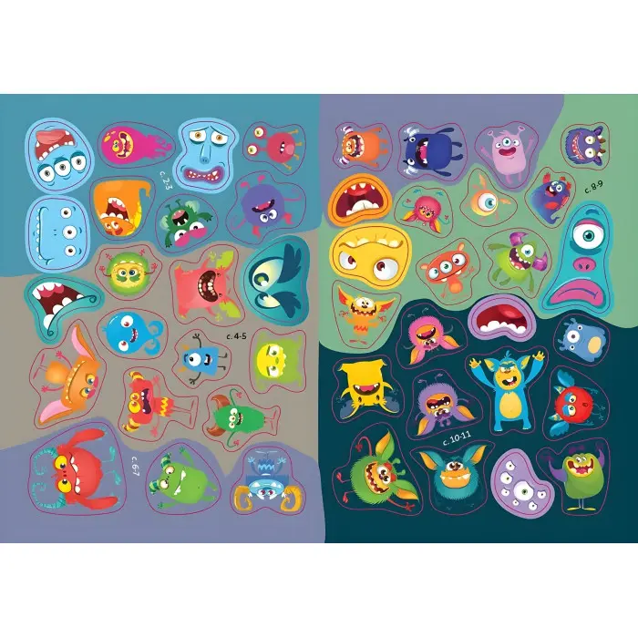 Книга з наліпками Монстрики в кімнаті (9789669890535)