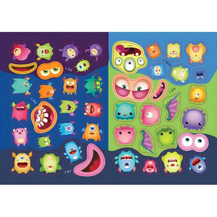 Книга з наліпками Монстрики в лісі (9789669890542)