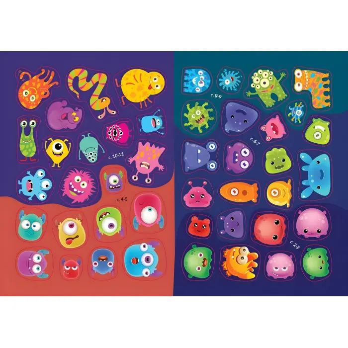 Книга з наліпками Монстрики в місті (9789669890559)