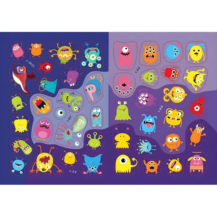 Книга з наліпками Монстрики в транспорті (9789669890566)