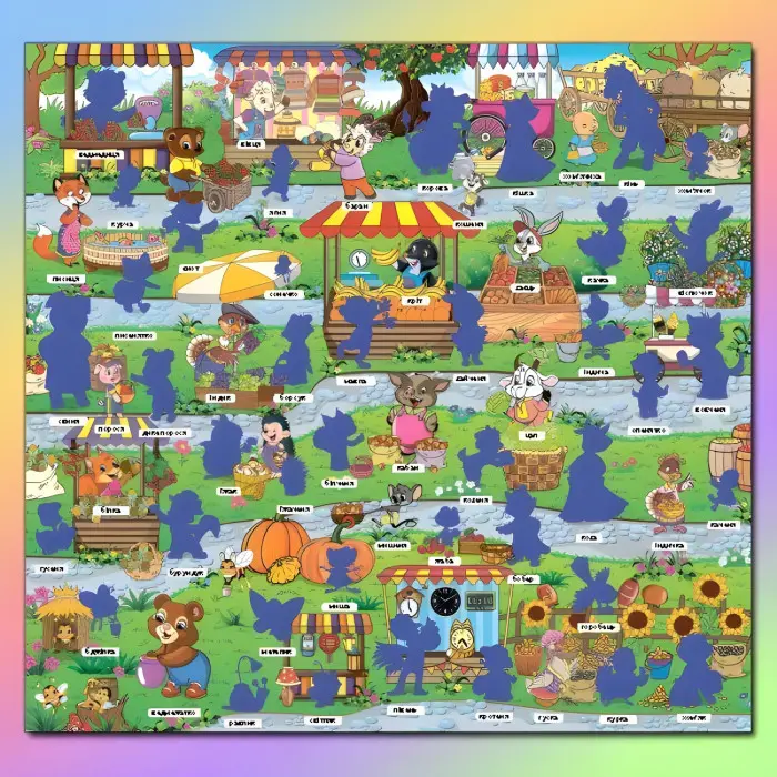 Книжка з наліпками Хто це? Що це? Фіолетова (9786175367957)