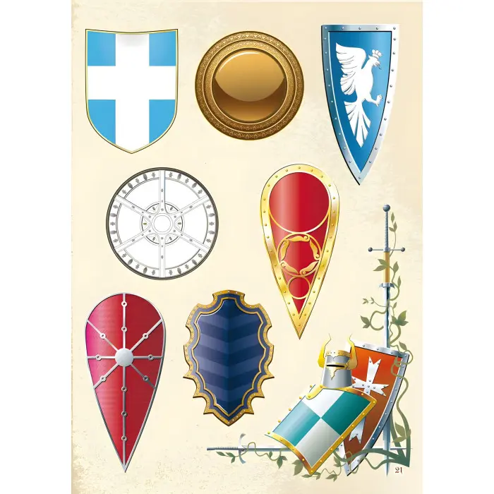 Книжка з наліпками. Лицарі