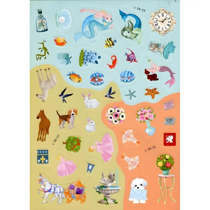 Кристал бук,Книжка з наліпками. Феї та принцеси