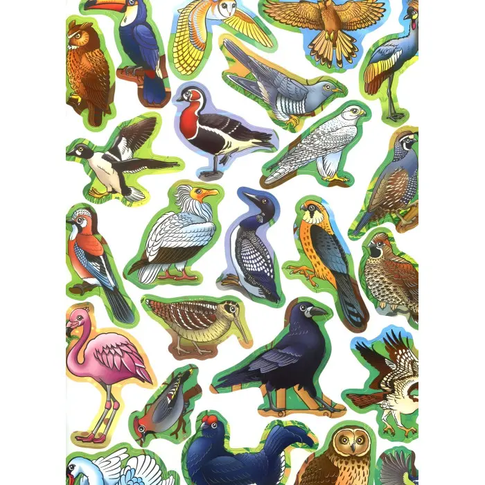 Кристал бук,Велика книжка. Розвивальні наліпки. Розумні завдання. Птахи