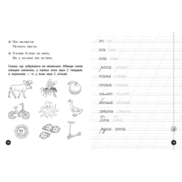 Логопедичні уроки. Прописи, скоромовки та завдання на звук С (9789662844252)